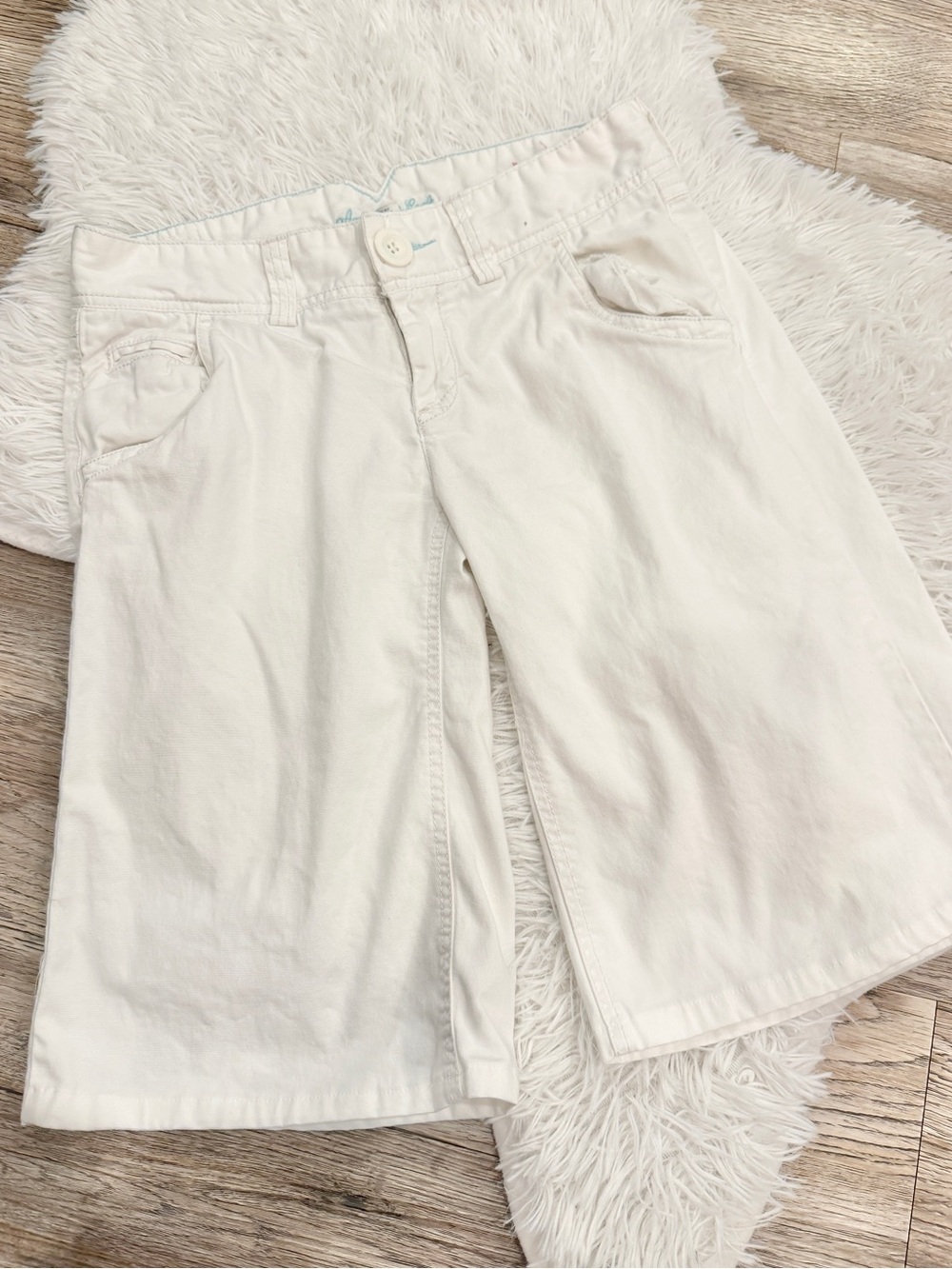 Vintage American Eagle Bermuda Culottes Shorts Y2K 2000s Hannah Montana Low Rise